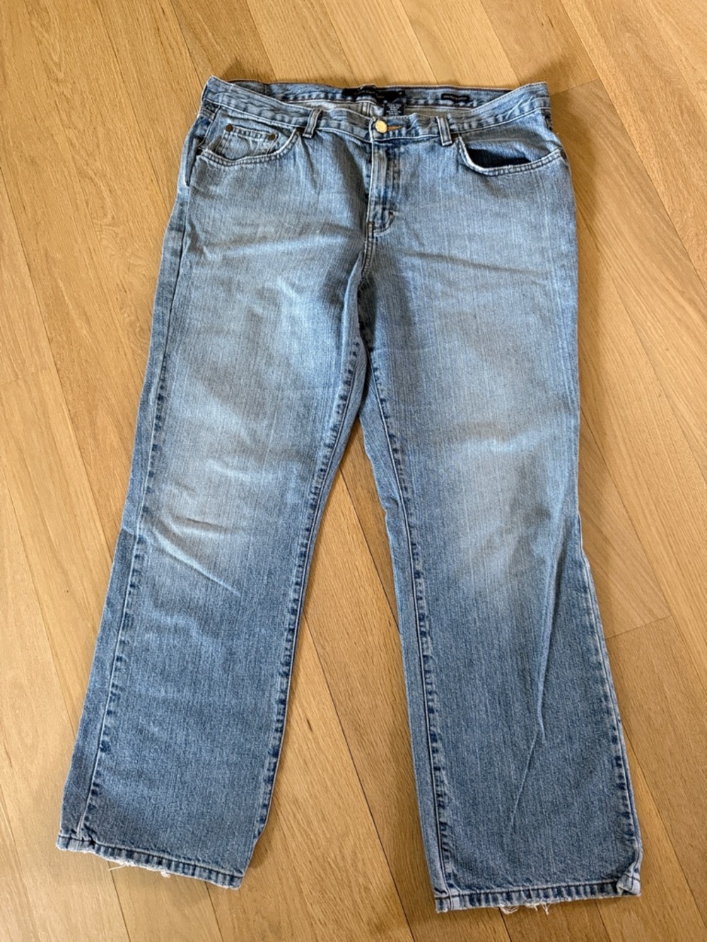 Calvin Klein Jeans Light Blue Low Rise Bootcut Jeans Sz 16